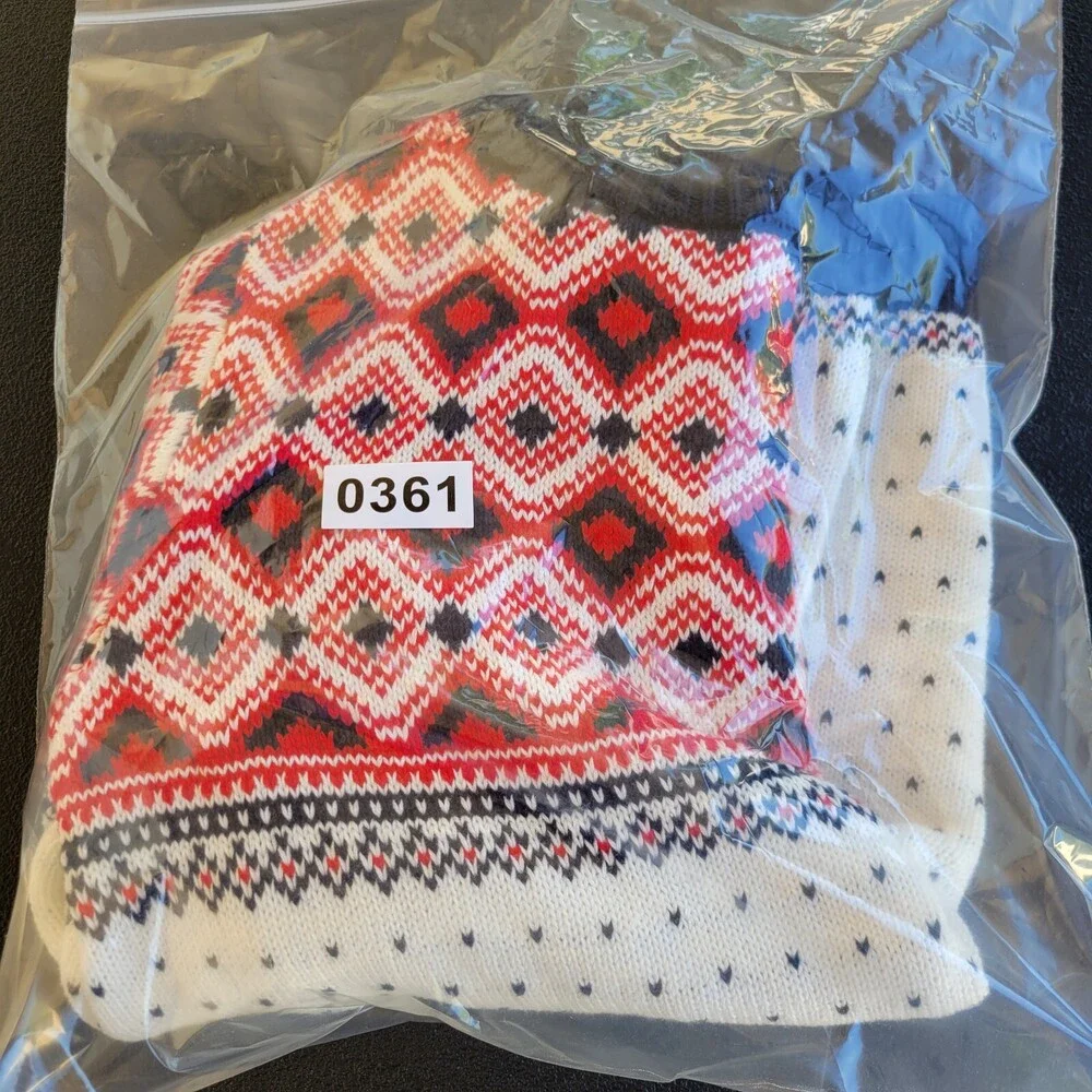 Janie & Jack Fair Isle Knit Winter Holiday Christmas boys Sweater  Size 8